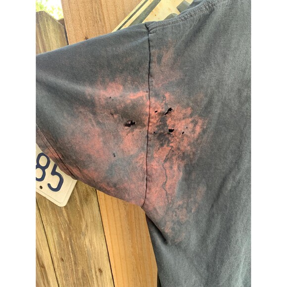 Vintage Y2K Grim Reaper Angel Biker Distressed Tshirt Size XXL - Picture 7 of 7